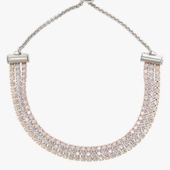 Nordstrom Jewelry - NORDSTROM METALLIC TRIPLE STRAND SLIDER BRACELET